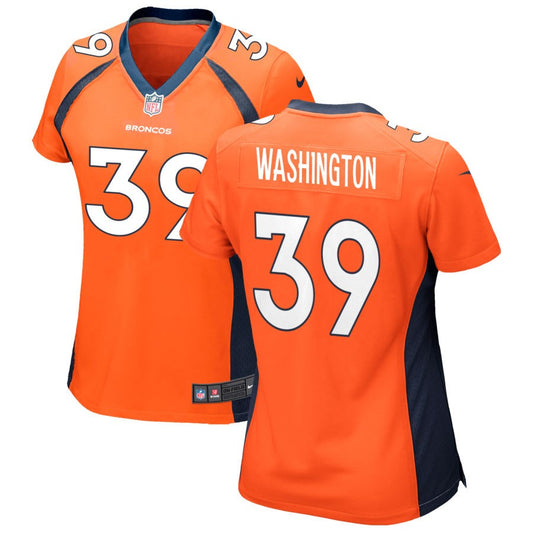 Dwayne Washington Denver Broncos Nike Women's Game Jersey - Orange