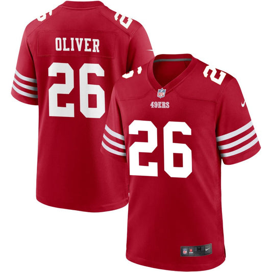 Isaiah Oliver San Francisco 49ers Nike Youth Game Jersey - Scarlet