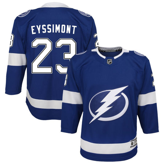 Mikey Eyssimont Tampa Bay Lightning Youth Home Premier Jersey - Blue