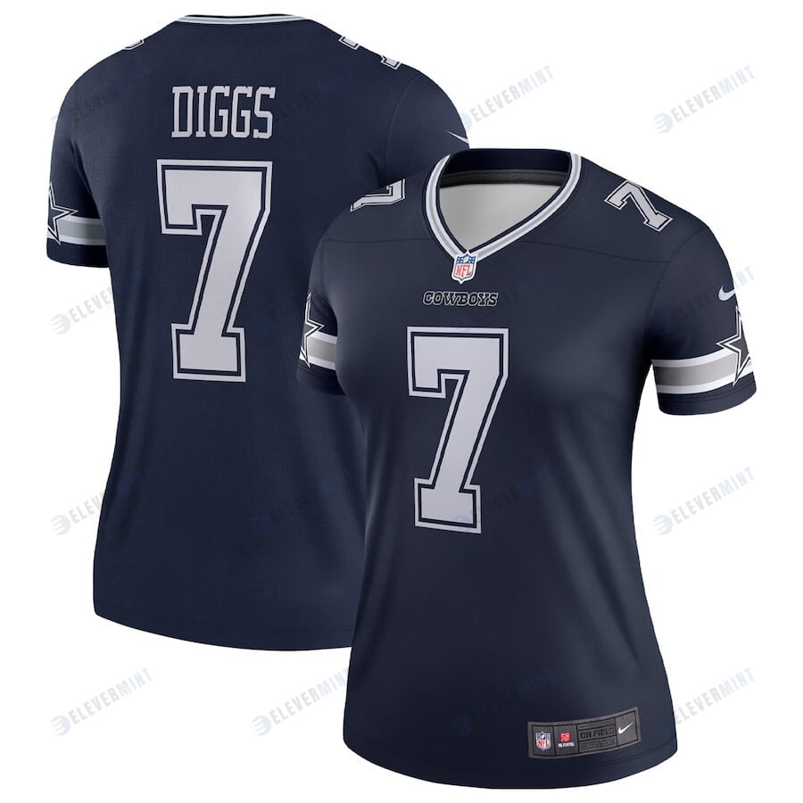 Trevon Diggs 7 Dallas Cowboys Women's Legend Jersey - Navy