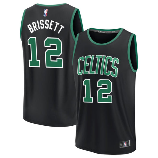 Oshae Brissett Boston Celtics Fanatics Branded Fast Break Replica Jersey - Statement Edition - Black