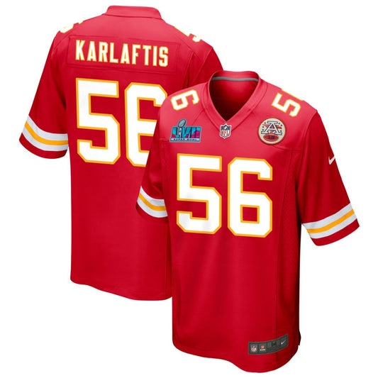 George Karlaftis Kansas City Chiefs Nike Super Bowl LVII Game Jersey - Red