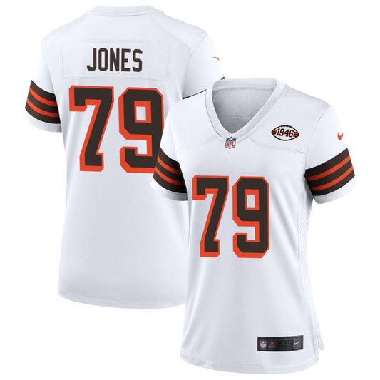 Dawand Jones Cleveland Browns Nike Women's 1946 Collection Alternate Jersey - White