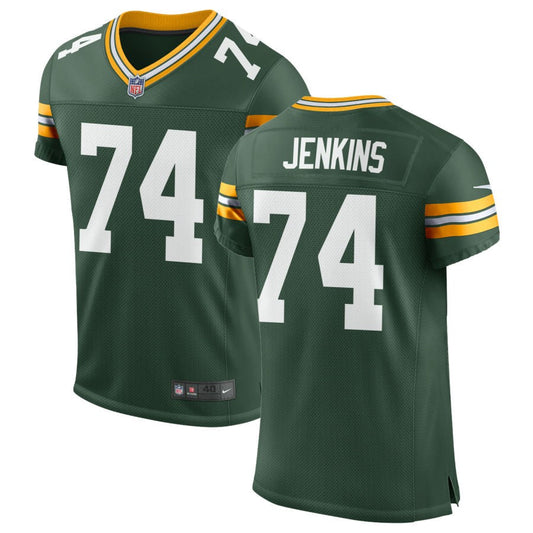 Elgton Jenkins Green Bay Packers Nike Classic Elite Jersey - Green