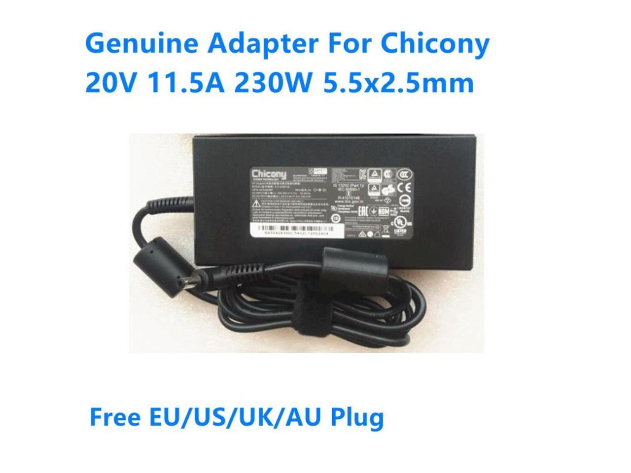 20V 11.5A 230.0W 5.5x2.5mm Chicony A17-230P1B A230A038P Power Supply AC Adapter For MSI 230W Gaming Laptop Charger