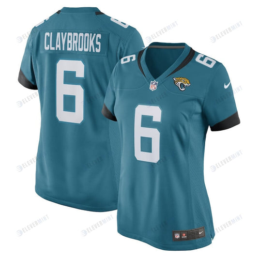 Chris Claybrooks Jacksonville Jaguars Women's Game Player Jersey - Teal