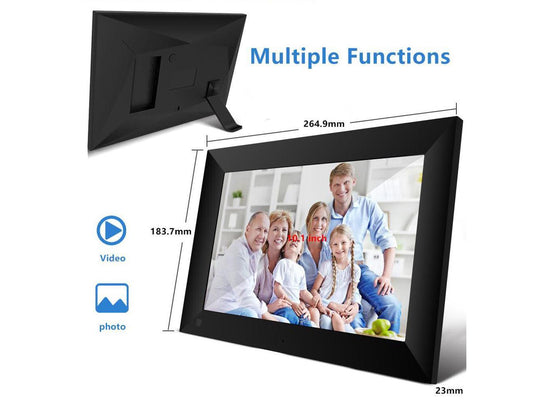 10.1 Inch 16GB Smart WiFi Cloud Digital Picture Frame with 800x1280 IPS LCD Panel