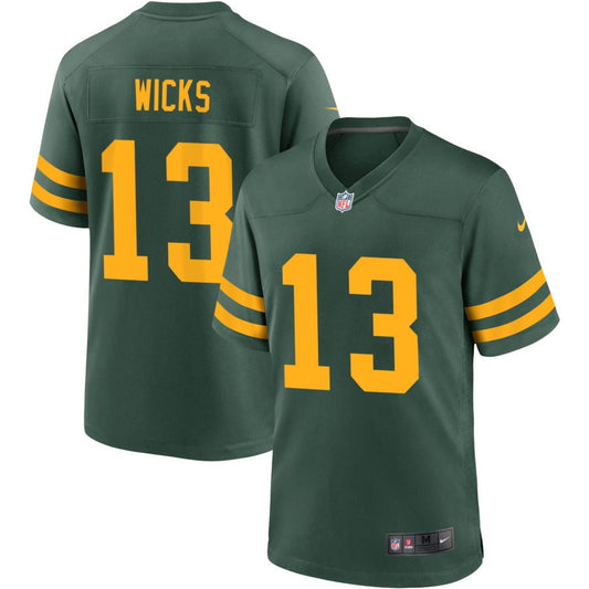 Dontayvion Wicks Green Bay Packers Nike Alternate Jersey - Green