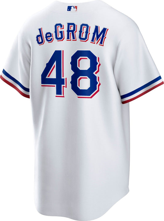 Nike Men's Texas Rangers deGrom Home Replica Jersey