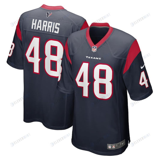 Christian Harris 48 Houston Texans Men's Game Jersey - Navy