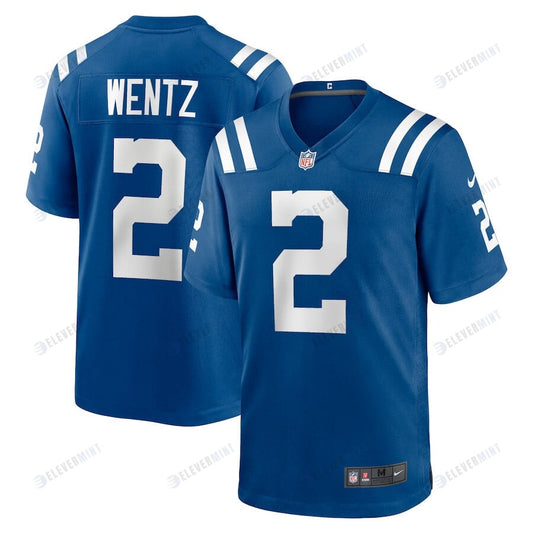 Carson Wentz 2 Indianapolis Colts Men Team Game Jersey - Royal