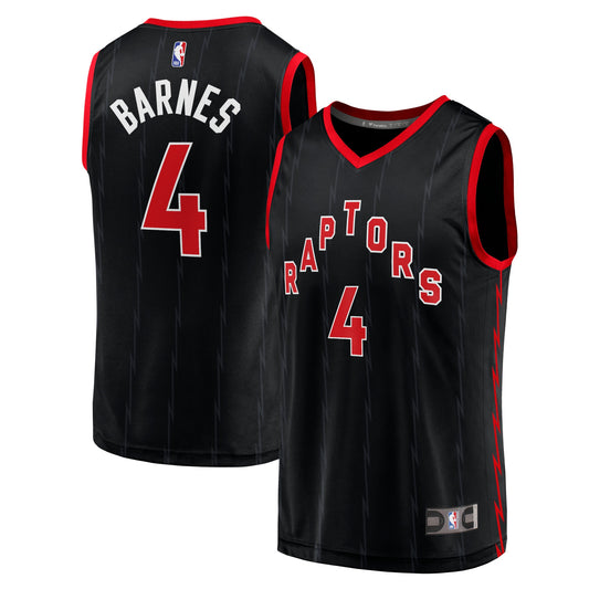 Scottie Barnes Toronto Raptors Fanatics Branded Fast Break Replica Player Jersey - Statement Edition - Black