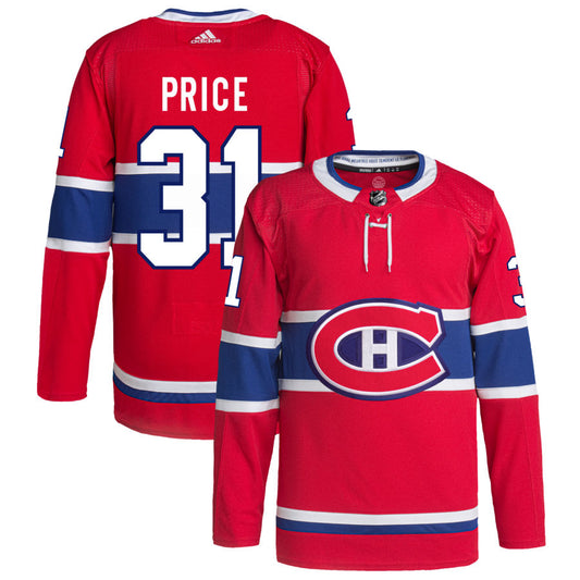 Carey Price Montreal Canadiens adidas Home Primegreen Authentic Pro Jersey - Red