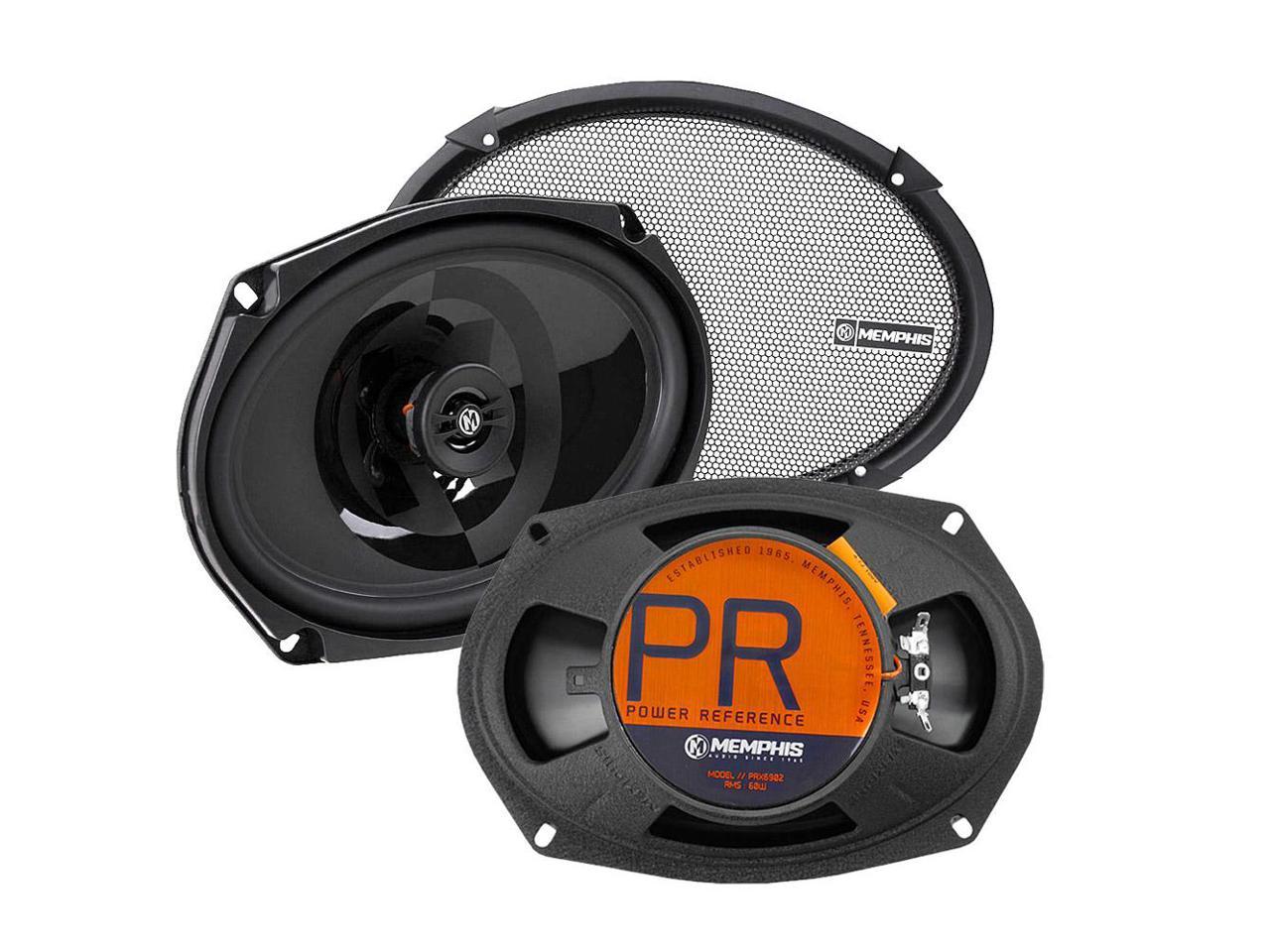 2 Memphis 6x9 Inch Coaxial Speakers 2 Way 120 Watts Max Power Reference PRX6902