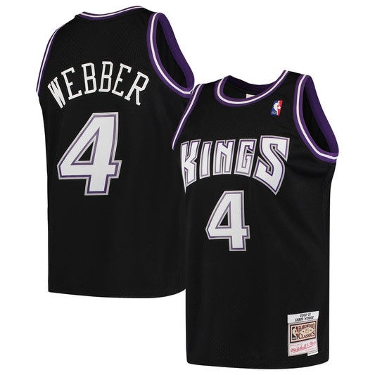 Chris Webber Sacramento Kings Mitchell & Ness Hardwood Classics Swingman Jersey - Black