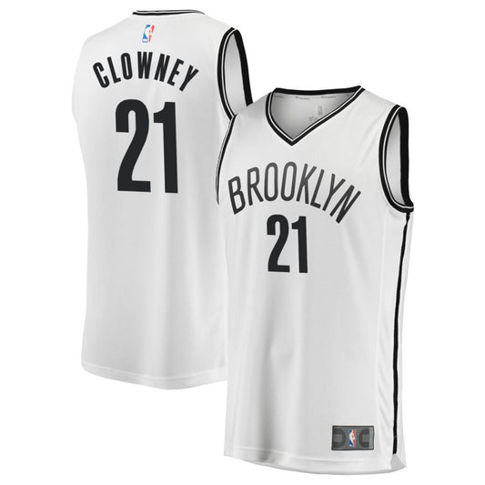 Noah Clowney Brooklyn Nets Fanatics Branded Fast Break Replica Jersey - Association Edition - White