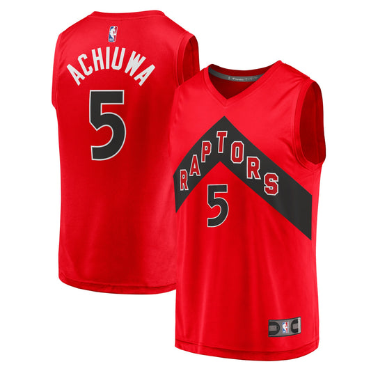 Precious Achiuwa Toronto Raptors Fanatics Branded Youth 2021/22 Fast Break Replica Jersey - Icon Edition - Red