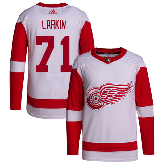 Dylan Larkin Detroit Red Wings adidas Away Primegreen Authentic Pro Jersey - White