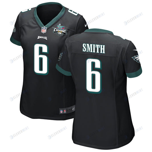 DeVonta Smith 6 Philadelphia Eagles Super Bowl LVII Champions 2 Stars Women Game Jersey - Black