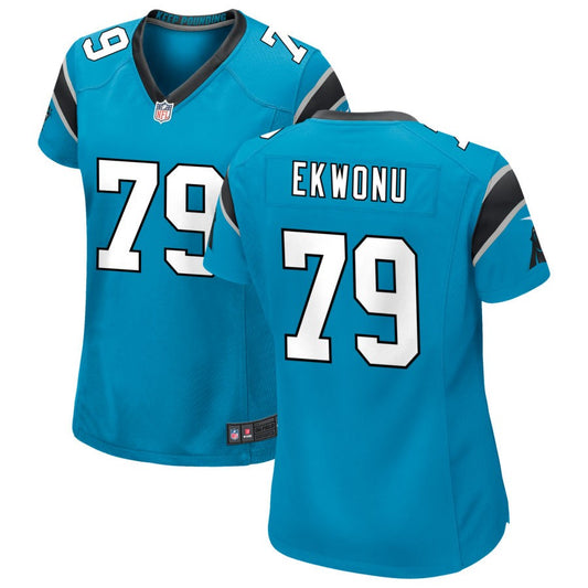 Ikem Ekwonu Carolina Panthers Nike Women's Alternate Game Jersey - Blue