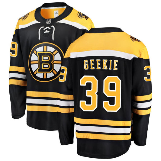 Morgan Geekie Boston Bruins Fanatics Branded Home Breakaway Jersey - Black