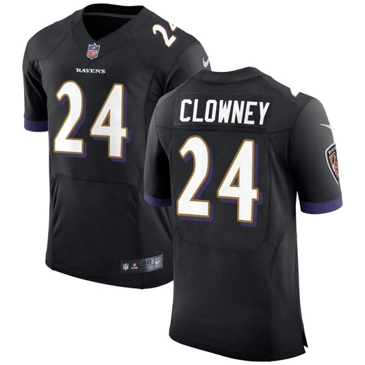 Jadeveon Clowney Baltimore Ravens Nike Speed Machine Elite Jersey - Black