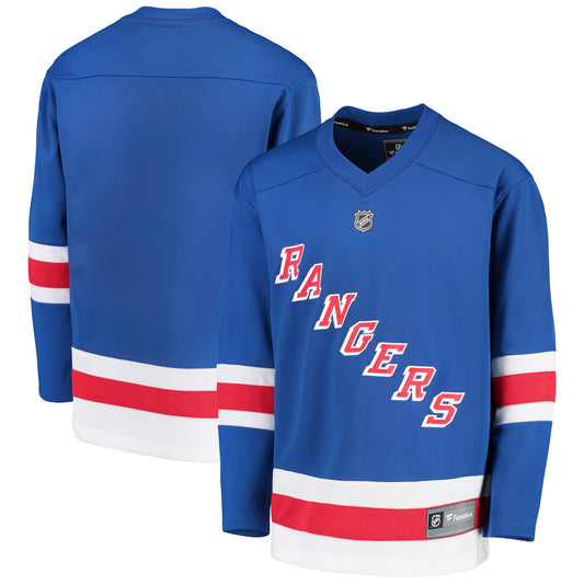 New York Rangers Fanatics Branded Youth Home Replica Blank Jersey - Royal