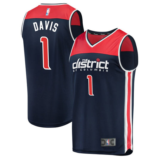 Johnny Davis Washington Wizards Fanatics Branded Youth Fast Break Replica Jersey Navy - Statement Edition