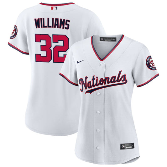 Trevor Williams Washington Nationals Nike Women's Replica Jersey - White