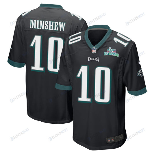 Gardner Minshew 10 Philadelphia Eagles Super Bowl LVII Champions Men Game Jersey - Black