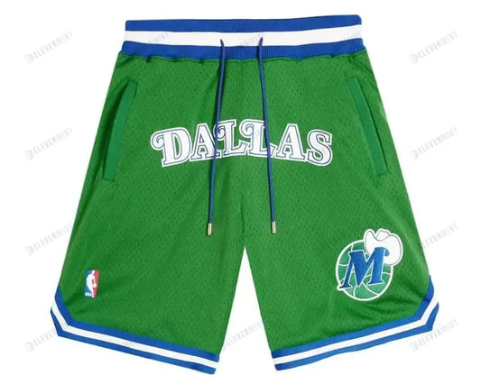 Dallas Mavericks NBA Retro Shorts - Green