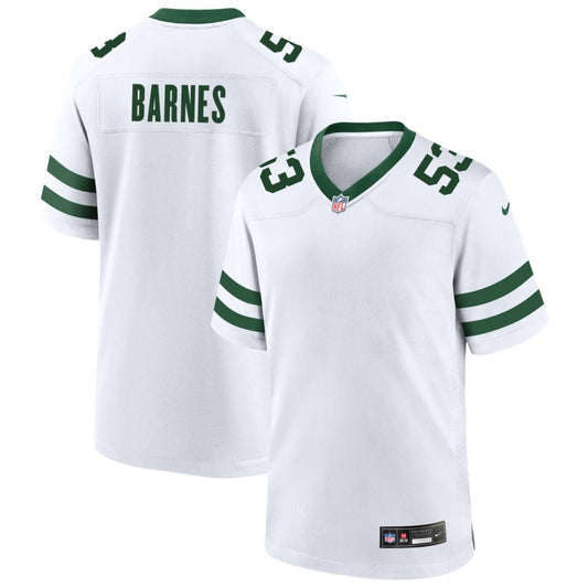 Zaire Barnes New York Jets Nike Legacy Game Jersey - White