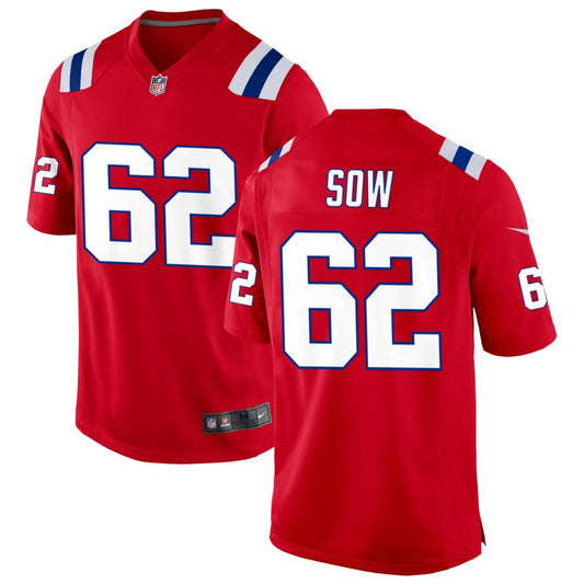 Sidy Sow New England Patriots Nike Alternate Jersey - Red