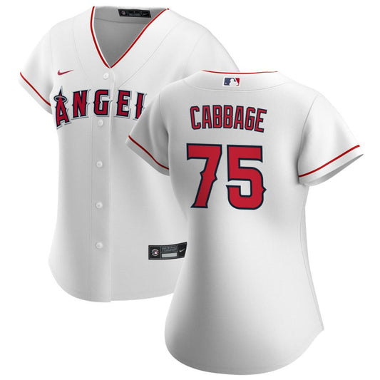 Trey Cabbage Los Angeles Angels Nike Women's Home Replica Jersey - White