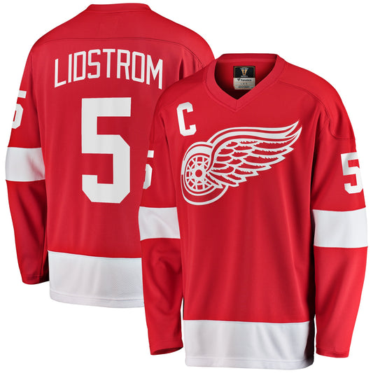 Nicklas Lidstrom Detroit Red Wings Fanatics Branded Premier Breakaway Retired Player Jersey - Red