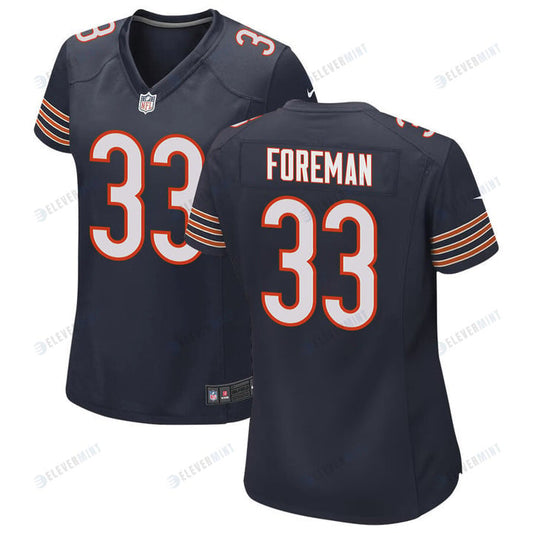 D'onta Foreman 33 Chicago Bears Women Game Jersey - Navy