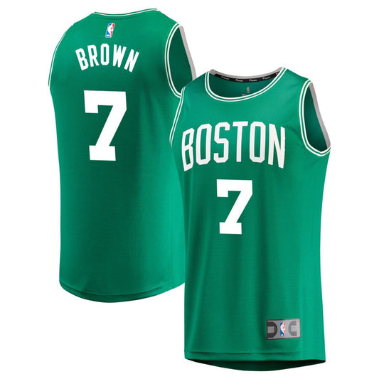 Jaylen Brown Boston Celtics Fanatics Branded Fast Break Replica Jersey Kelly Green - Icon Edition