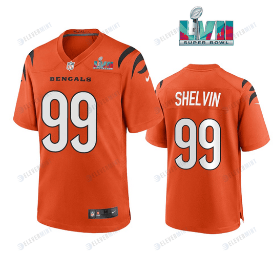 Tyler Shelvin 99 Cincinnati Bengals Super Bowl LVII Men Game Jersey