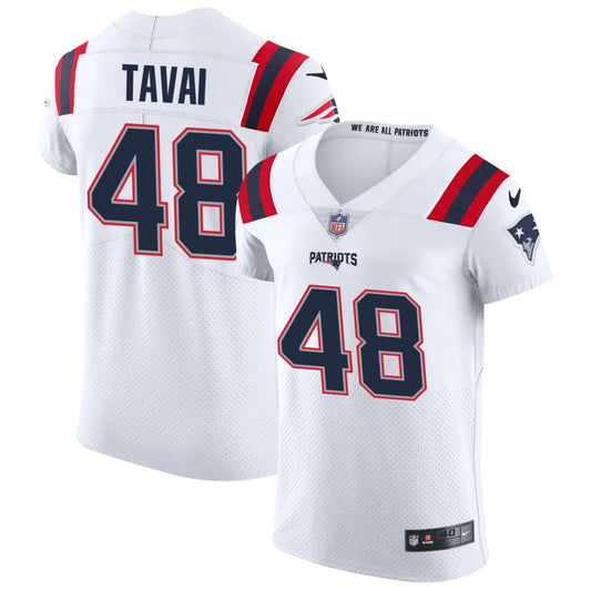 Jahlani Tavai New England Patriots Nike Vapor Elite Jersey - White