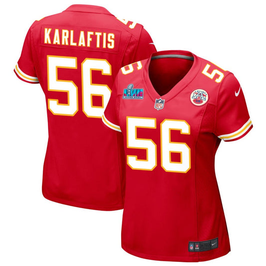 George Karlaftis Kansas City Chiefs Nike Women's Super Bowl LVII Game Jersey - Red