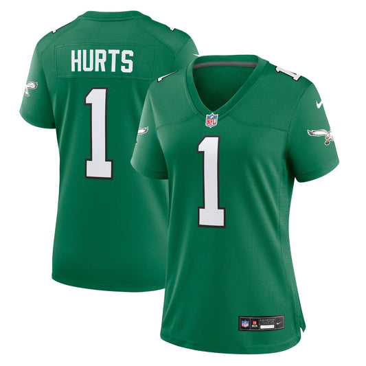 Jalen Hurts Philadelphia Eagles Nike Women's Alternate Game Player Jersey - Kelly Green