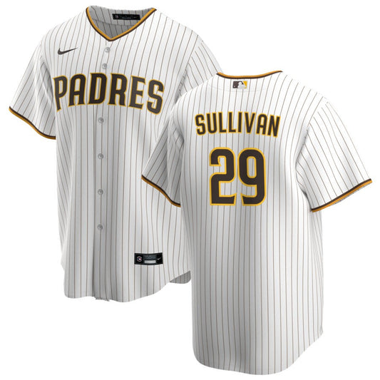 Brett Sullivan San Diego Padres Nike Youth Replica Jersey - White