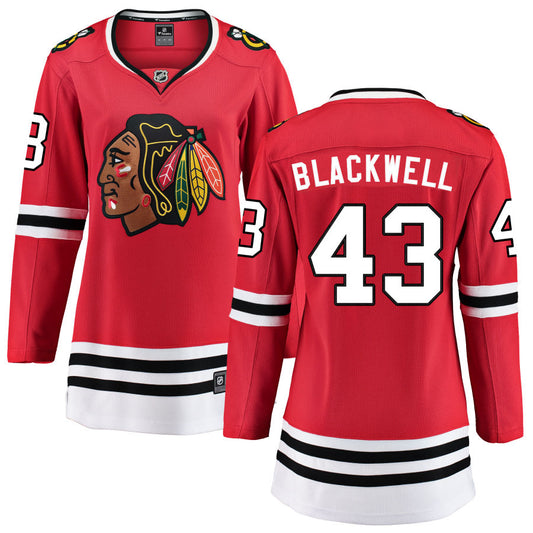 Colin Blackwell Chicago Blackhawks Fanatics Branded Women's Home Breakaway Jersey - Red