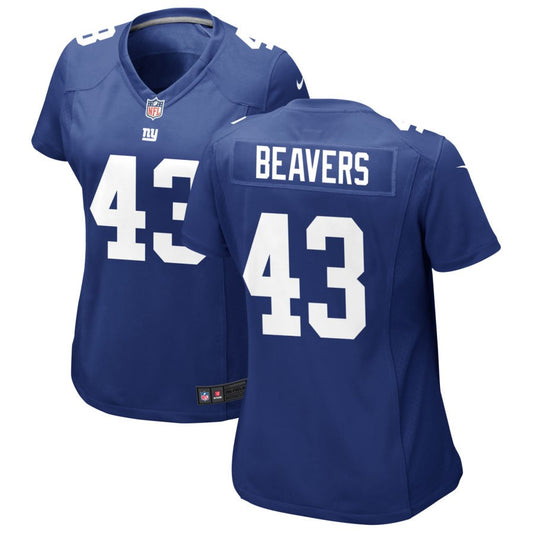 Darrian Beavers New York Giants Nike Women's Jersey - Royal