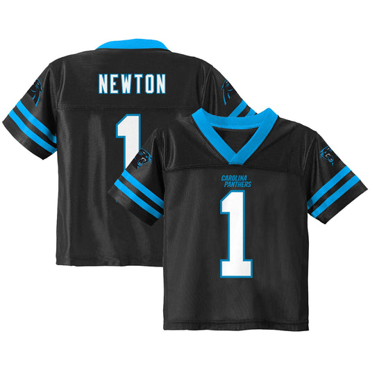 Toddler Cam Newton Black Carolina Panthers Team Color Jersey