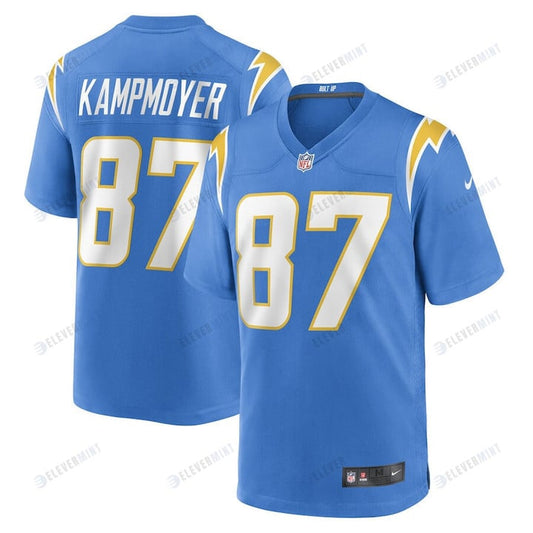 Hunter Kampmoyer Los Angeles Chargers Game Player Jersey - Powder Blue