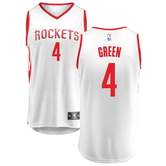 Jalen Green Houston Rockets Fanatics Branded Fast Break Replica Jersey White - Association Edition