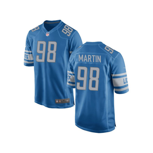 Brodric Martin Detroit Lions Nike Youth Team Color Game Jersey - Blue