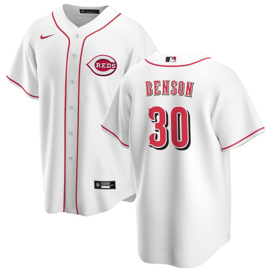 Will Benson Cincinnati Reds Nike Home Replica Jersey - White