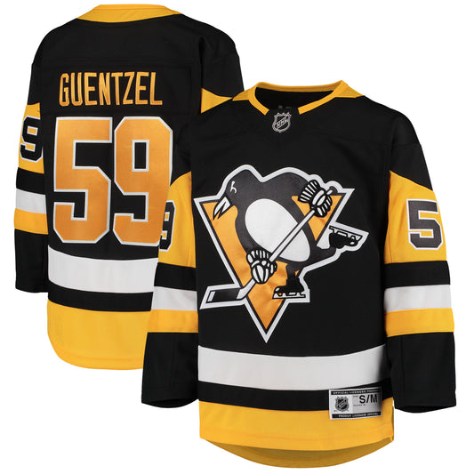 Jake Guentzel Pittsburgh Penguins Youth Home Premier Player Jersey - Black